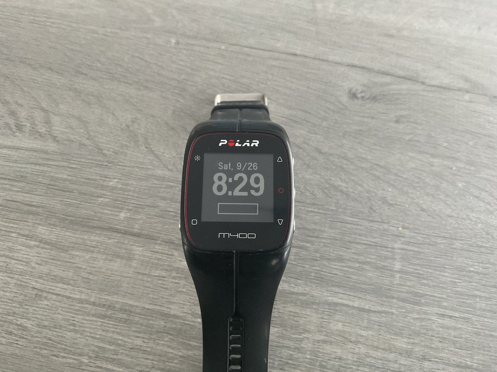 Polar M400 sporthorloge, GPS, Gebruikt, Zwart, Ophalen of Verzenden