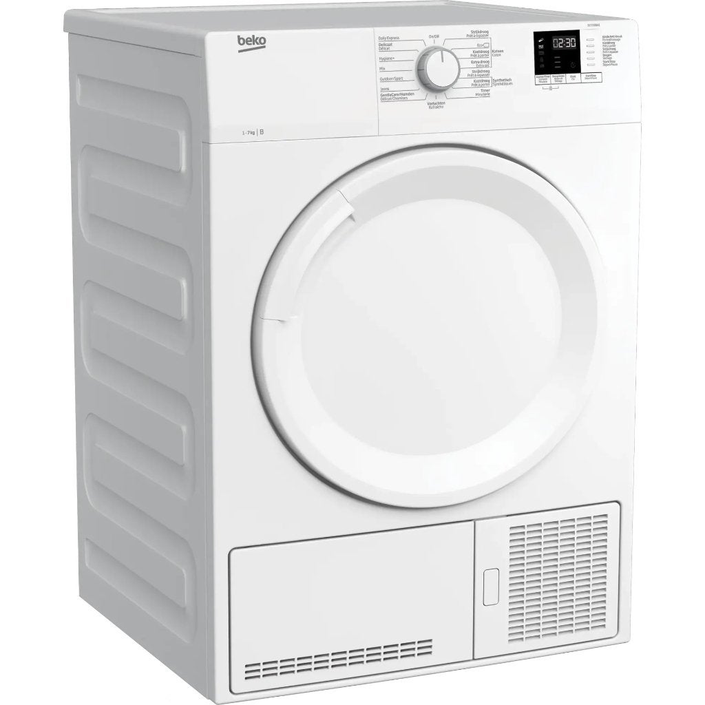 Séchoir à linge BEKO DC7230BX1, Electroménager, 6 à 8 kg, 85 à 90 cm, Comme neuf, Chargeur frontal