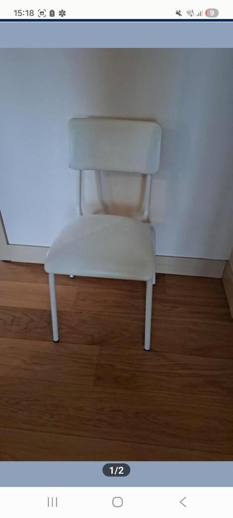 Chaise blanche, Maison & Meubles, Chaises, Enlèvement, Neuf, Blanc, Une