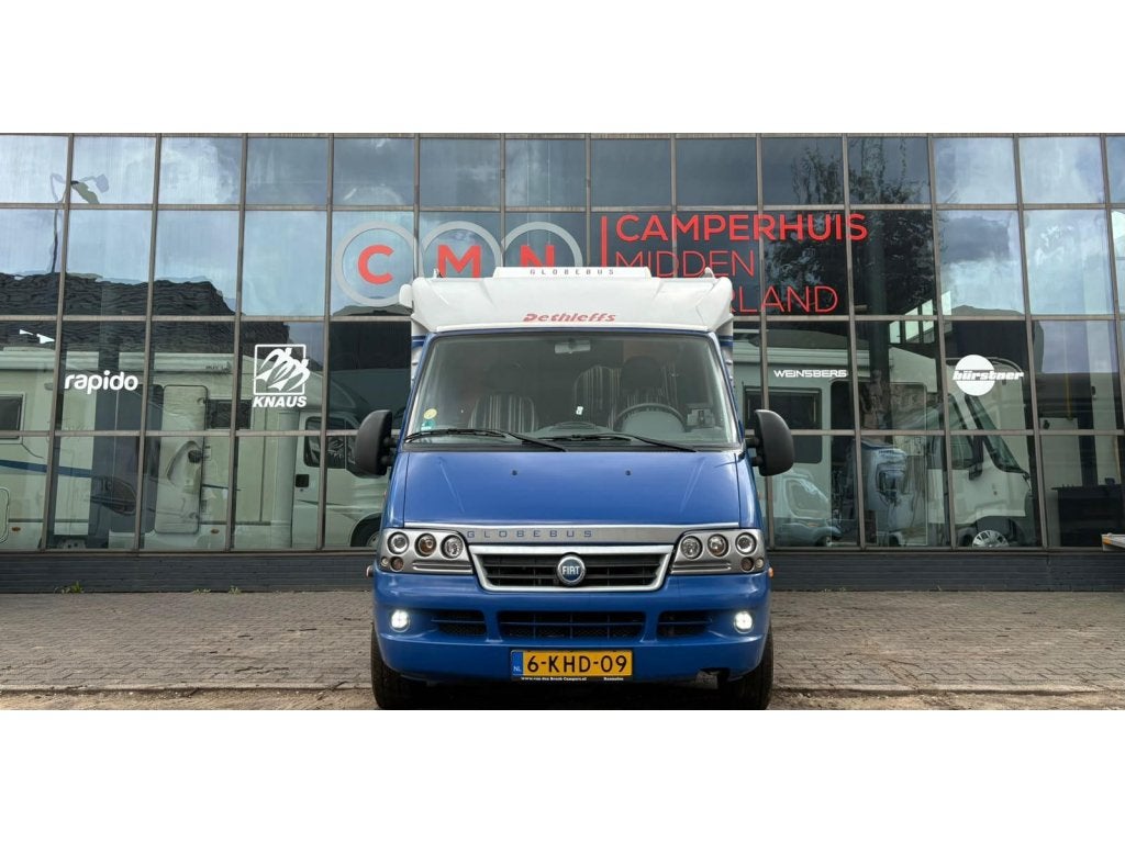 Dethleffs Globebus T 2 Airco,Vastbed,Luifel, Caravans en Kamperen, Ringverwarming, Bedrijf, Tot en met 3, Boiler