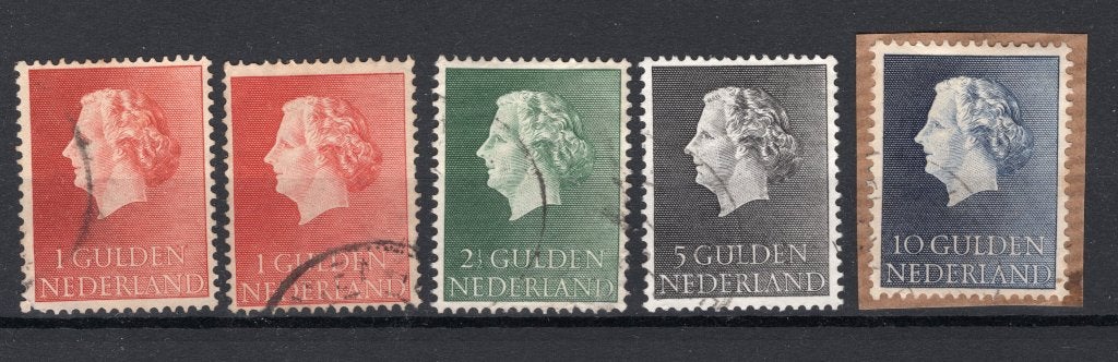 NEDERLAND 637/640 gestempeld 1954 - Koningin Juliana, Verzenden, Na 1940, Gestempeld