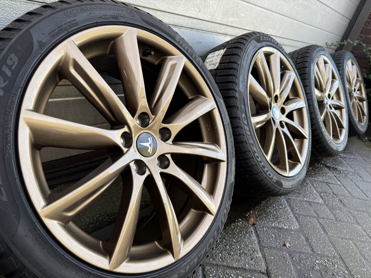 19 " Tesla Model 3  Performance velgen winterbanden sensoren, Auto-onderdelen, Banden en Velgen, 19 inch, -, -, Banden en Velgen