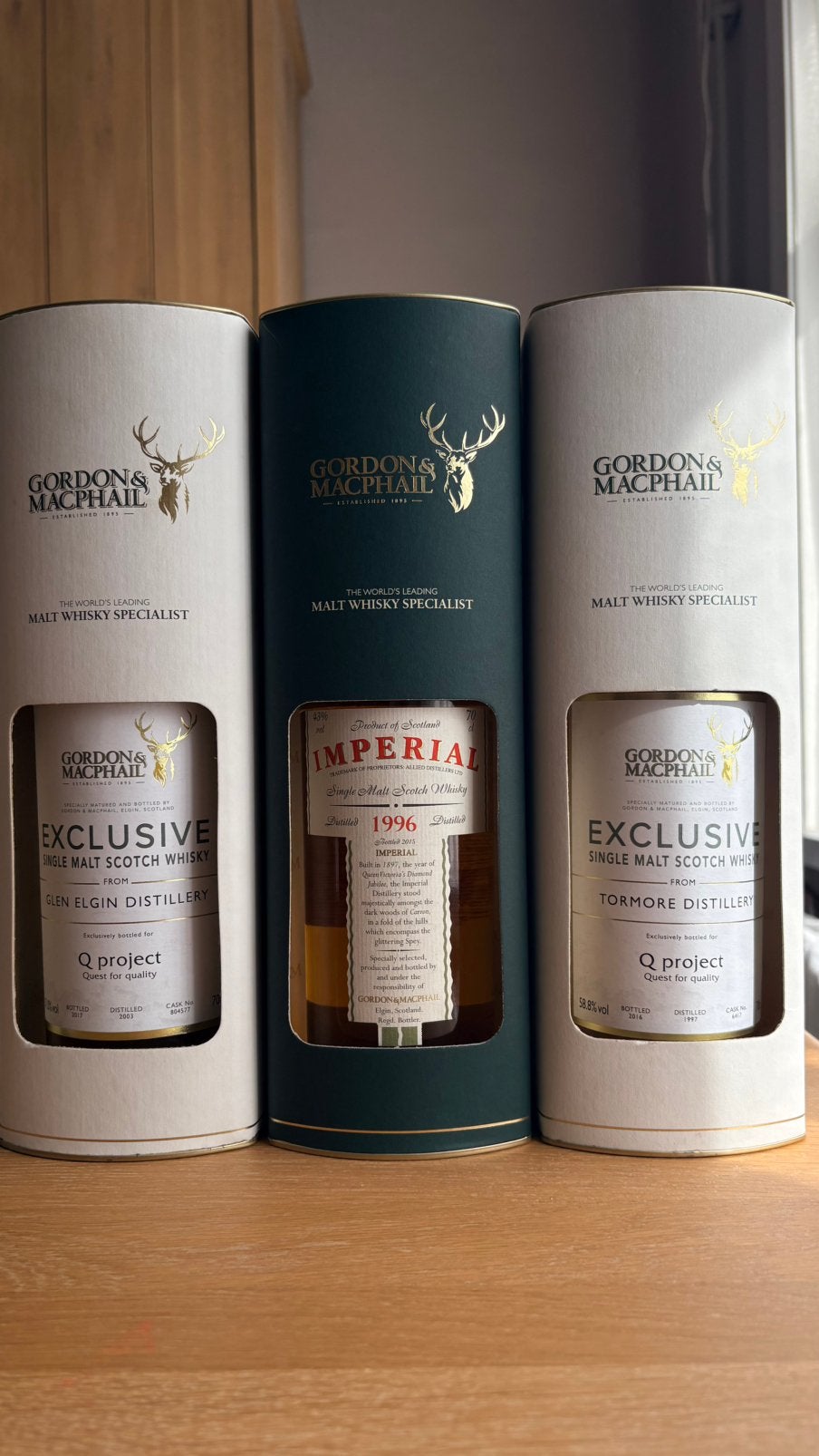 3x Gordon & macphail limited edition, Ophalen of Verzenden