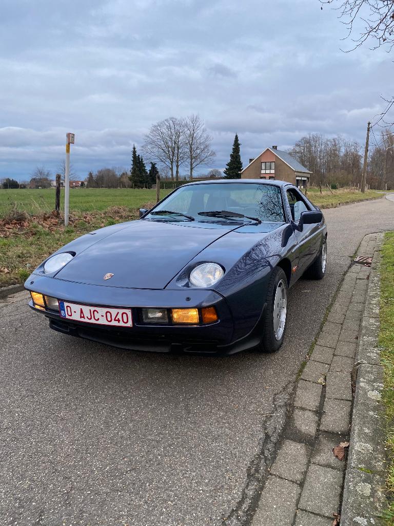 Porsche 928 s2, Auto's, Porsche, Automaat, 8 cilinders, Blauw, Leder