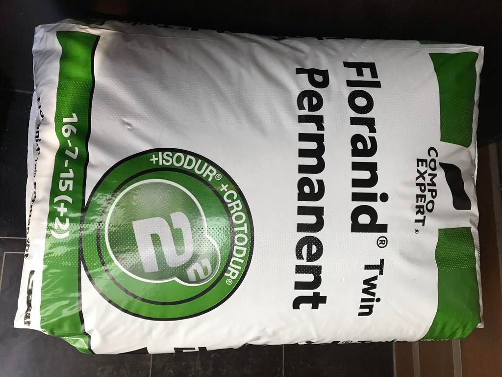 Floranid twin permanent 16-7-15 (+2) gazon meststof, Ophalen, Kunstmest