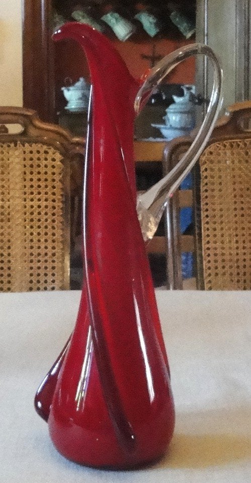 CRUCHE en PATE de VERRE, Antiquités & Art, Antiquités | Verre & Cristal, Enlèvement