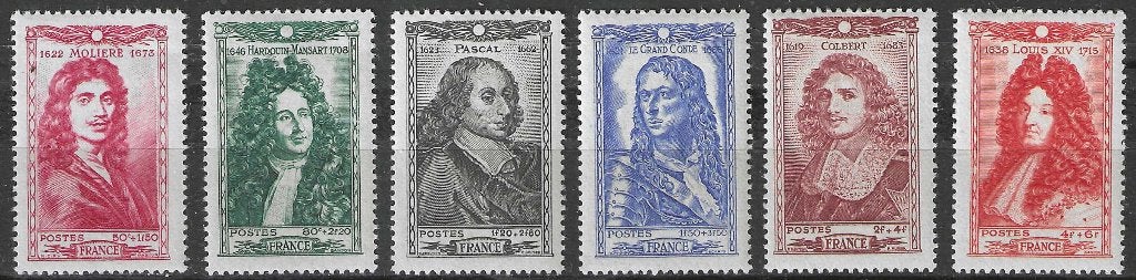 Frankrijk 1944 - Yvert 612-617 - Beroemde Personen (PF), Postzegels en Munten, Postzegels | Europa | Frankrijk, Postfris, Verzenden