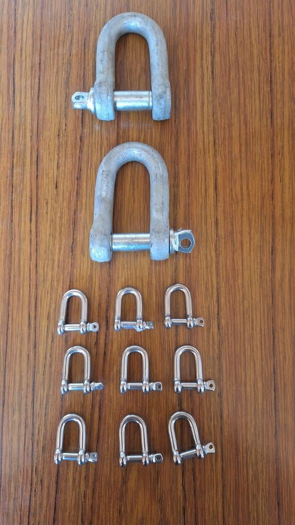 Beugel metaal shackle D sluiting met borstbout, Ophalen of Verzenden, Zo goed als nieuw, Accessoires