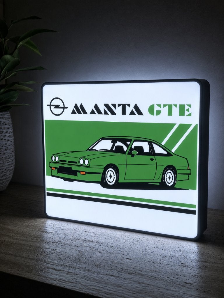 Opel Manta B GTE Lightbox LED, Verzenden, Nieuw, Lichtbak of (neon) lamp