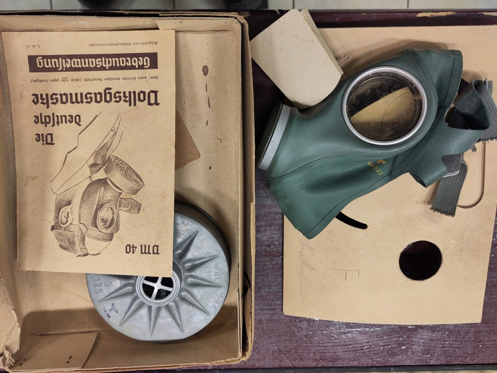 masque allemand anti gaz civil ww2, Collections, Enlèvement