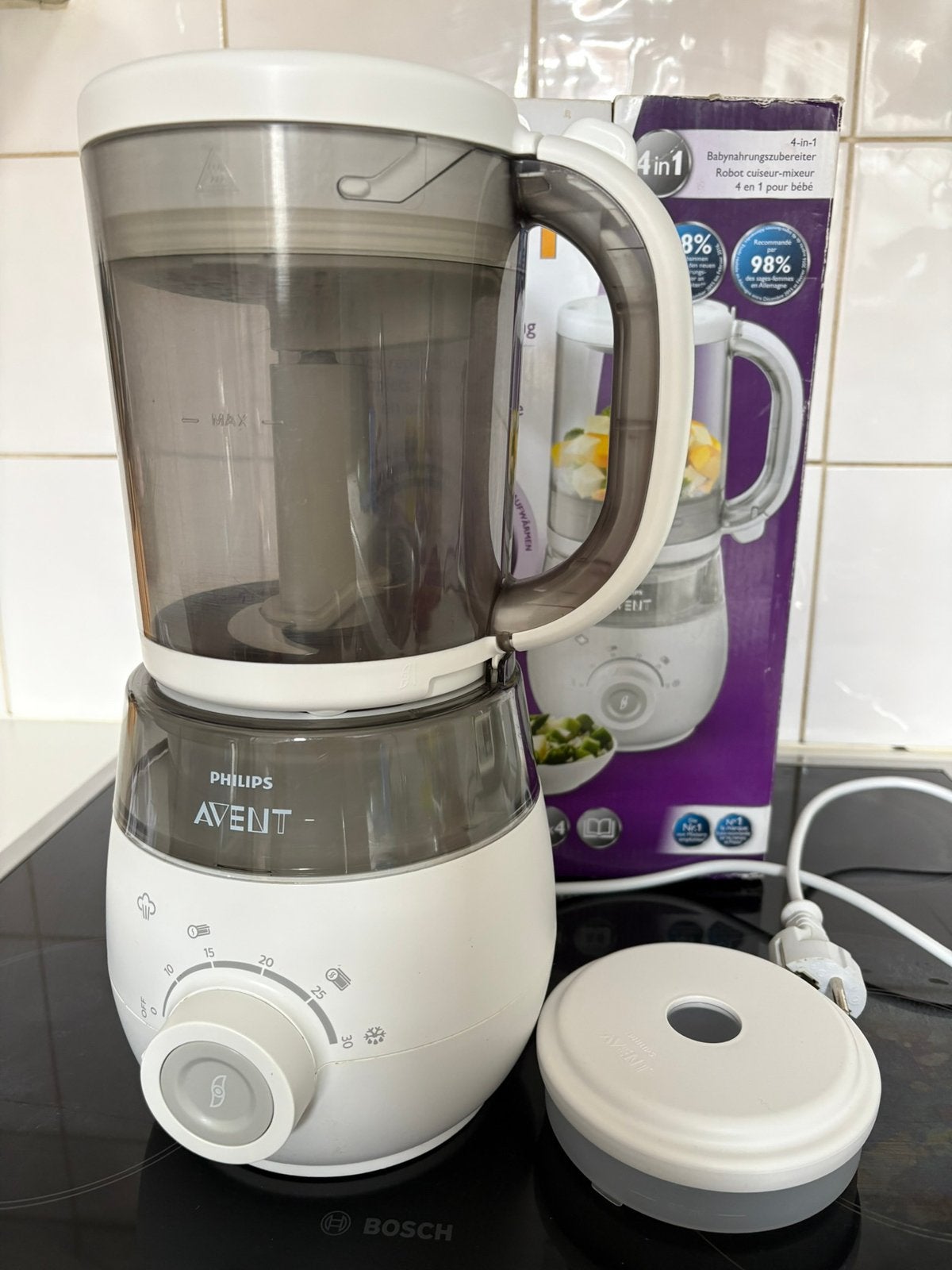 Babycook Philis Avent Robot cuiseur vapeur-mixeur 4 en 1, Enlèvement, Comme neuf, Préparateur de repas pour bébé, Philips Avent