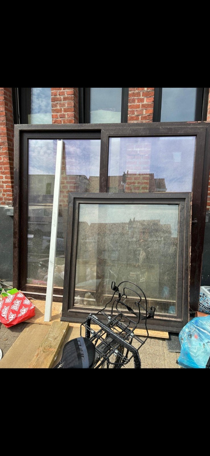 schuifdeur, Kunststof, Ophalen of Verzenden, Zo goed als nieuw, 150 tot 225 cm