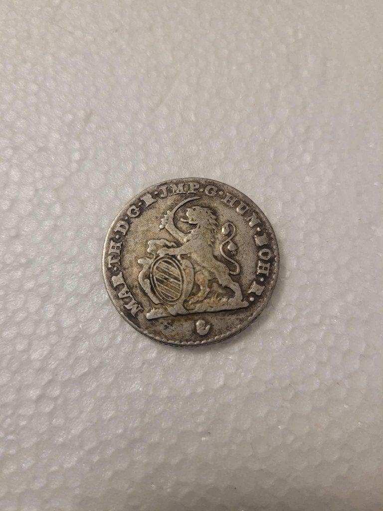 Pièce Argent 1751 - Plaquette 14 Sols - Pays-Bas Autrichiens, Enlèvement ou Envoi, Argent, Argent