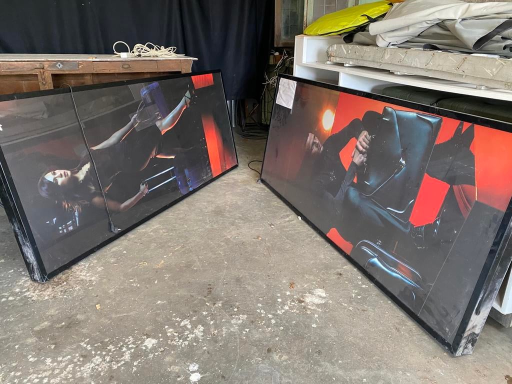 2 lichtpanelen / lichtborden, Enlèvement