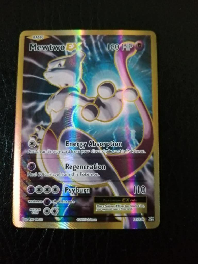 Mewtwo EX 103/108, Ophalen of Verzenden, Zo goed als nieuw, Losse kaart, Foil