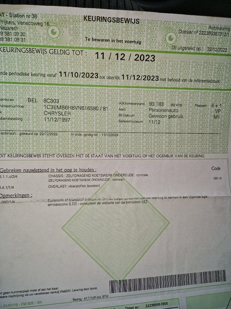Chryler, Autos, Chrysler, Euro 2, Achat, 4 portes, Cruise Control