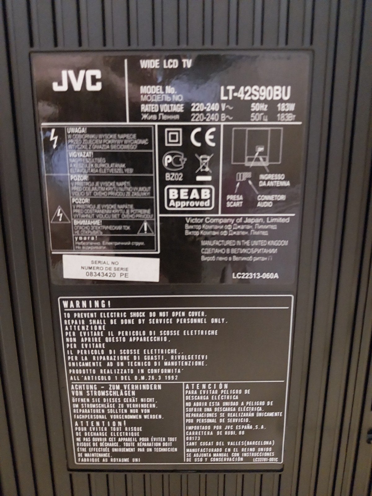 JVC tv, Ophalen