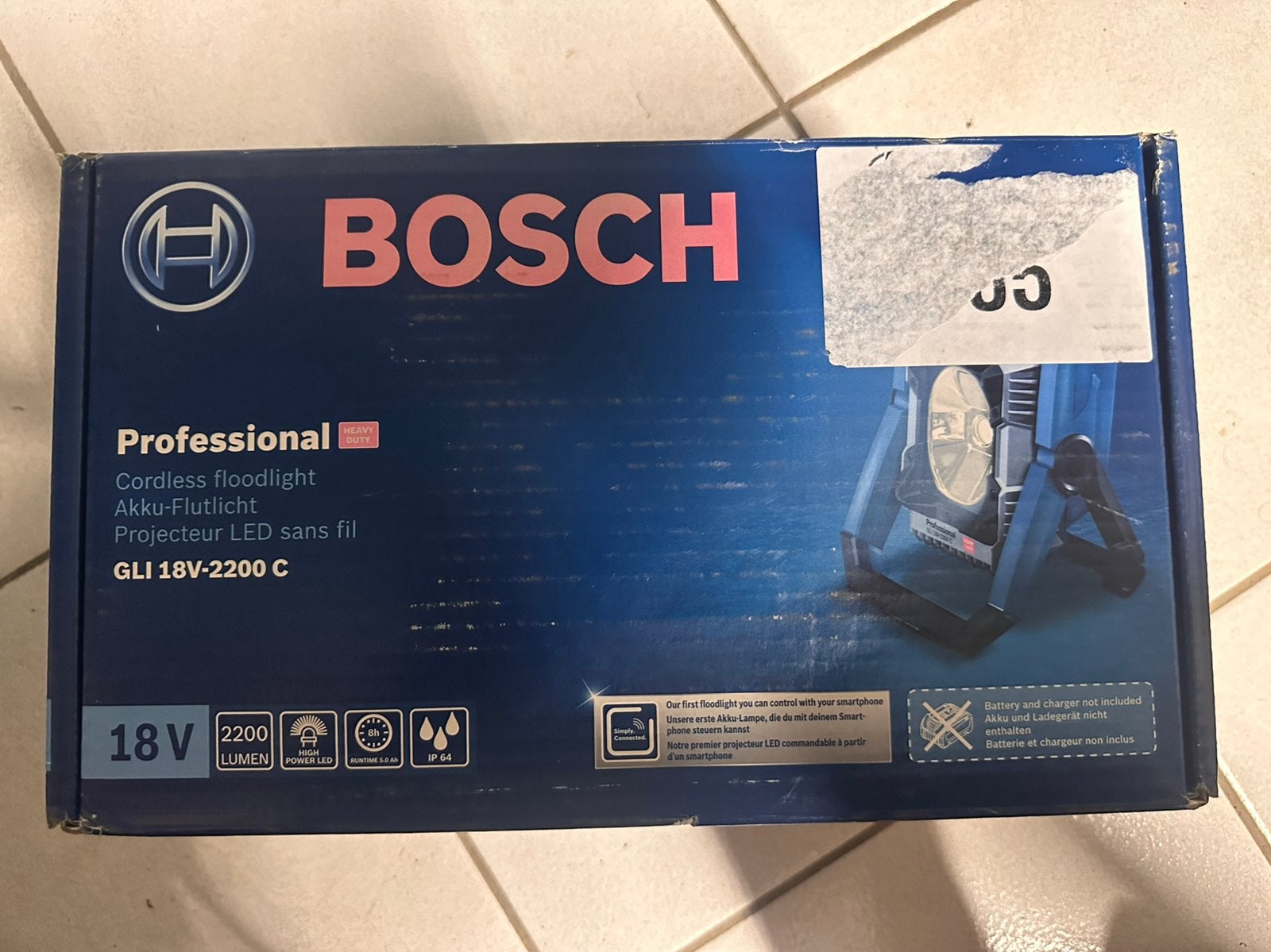 Bosch Blue GLI 18V-2200 C Professional, Enlèvement, Neuf