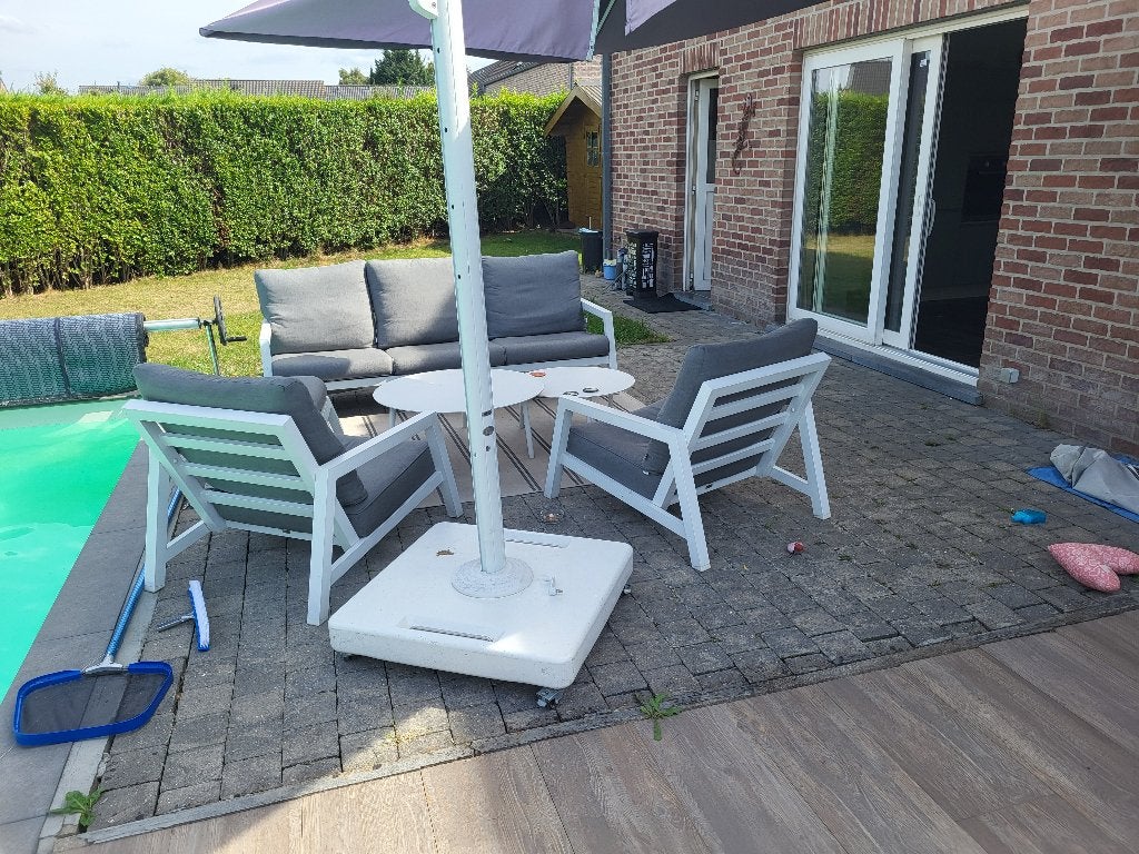 Bristol tuinmeubelen, Tuin en Terras, Tuinsets en Loungesets, Ophalen, 6 zitplaatsen, Aluminium, Zo goed als nieuw