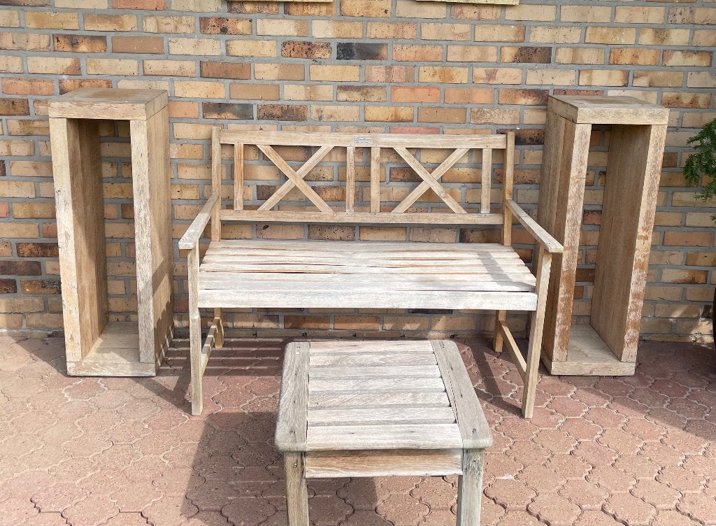 Set de jardin, Jardin & Terrasse, Salons de jardin, Banque, Enlèvement, Utilisé