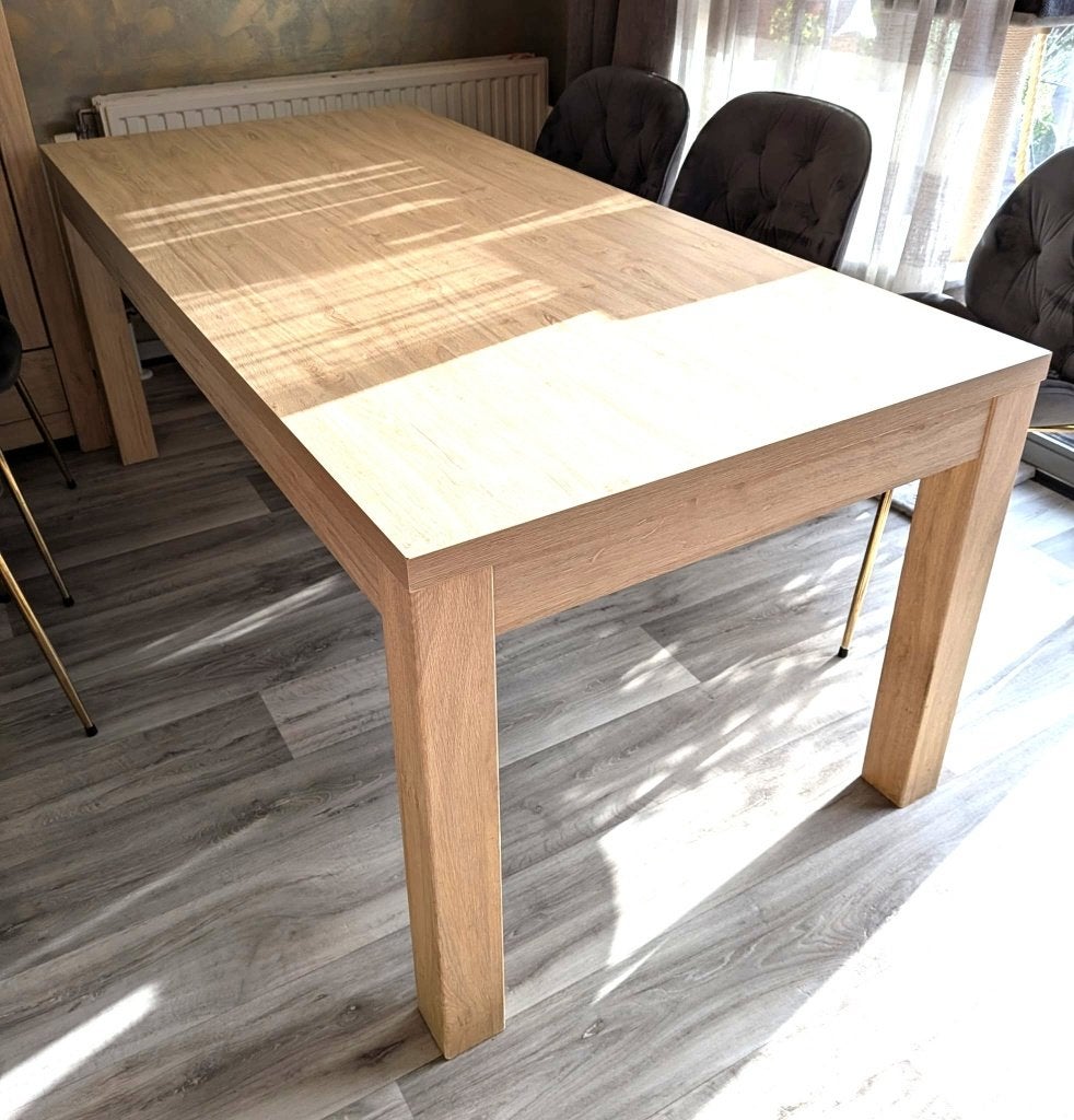 TABLE A MANGER chêne clair., Chêne, 150 à 200 cm, Cinq personnes ou plus, Enlèvement