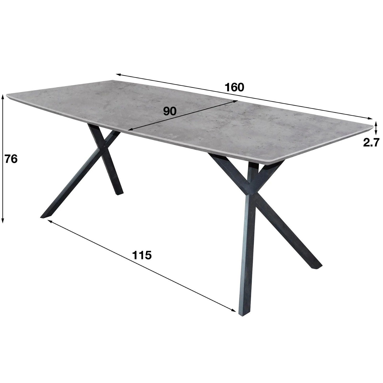 Hoyz Industriële eetkamertafel, Ophalen, Zo goed als nieuw, Vijf personen of meer
