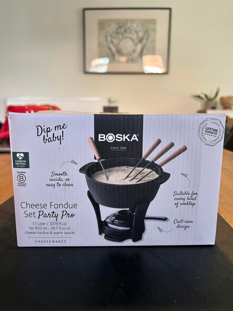 Fondueset Boska (nieuw), Ophalen, Zo goed als nieuw, Fondueset