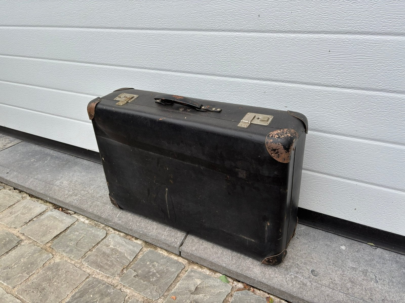 Retro koffer, Handtassen en Accessoires, Koffers, Ophalen, Gebruikt, Leer