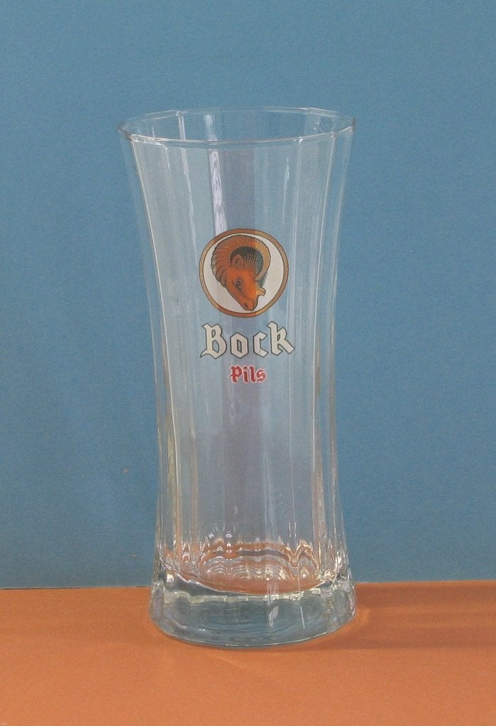 BIERGLAS BOCK 77, Verzamelen, Ophalen, Gebruikt, Glas of Glazen, Overige merken