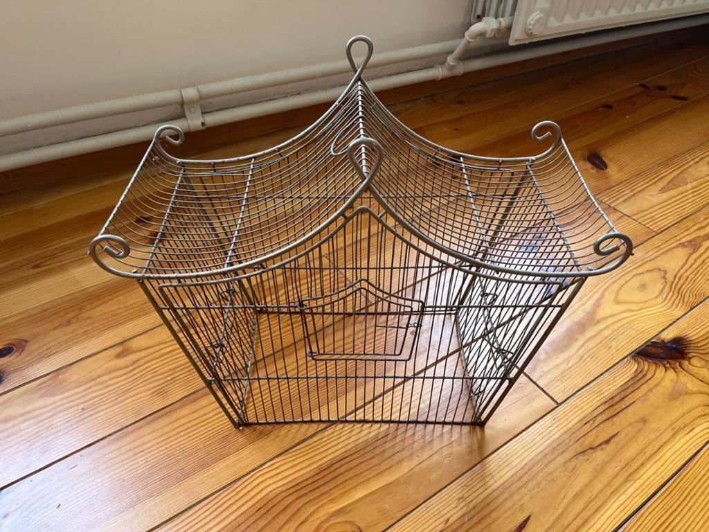 Ancienne cage à oiseaux en métal, Antiquités & Art, Enlèvement