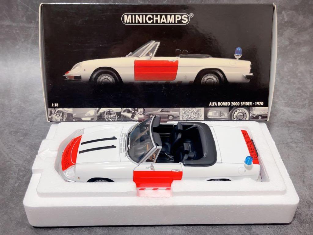 MINICHAMPS 1/18 Alfa Romeo 2000 SPIDER 1970, Hobby en Vrije tijd, Modelauto's | 1:18, Zo goed als nieuw, Auto, MiniChamps, Ophalen of Verzenden