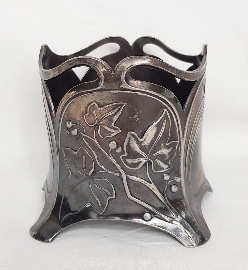 Art Nouveau Flessenonderzetter - Klimopmotief - WMF., Enlèvement ou Envoi