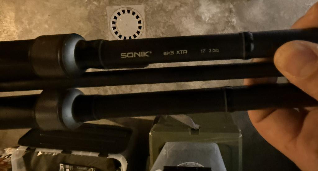 (gezocht) sonik sk3 xtr 12 f 3lb - stok/hengel, Ophalen of Verzenden, Gebruikt