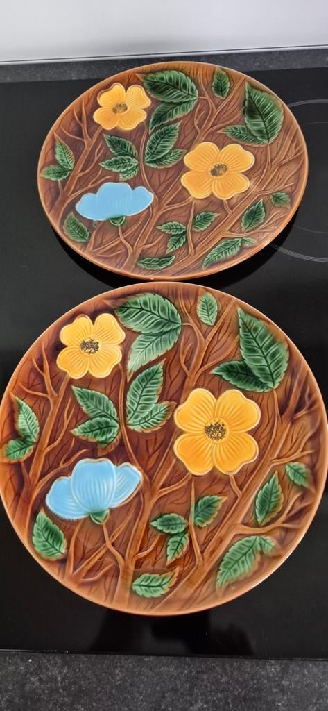 2 assiettes Sarreguemines/France ø 24 cm, Enlèvement ou Envoi