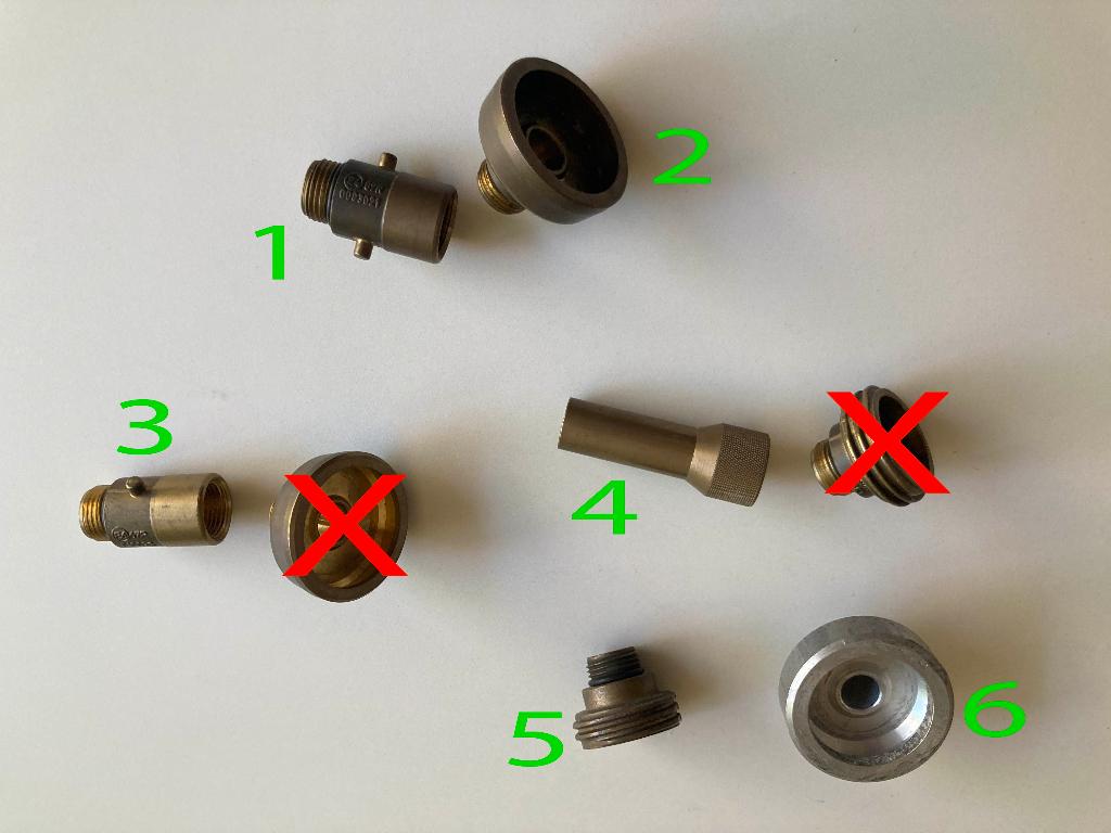 LPG adapter - tankadapterset - vulnippels, Ophalen, Gebruikt