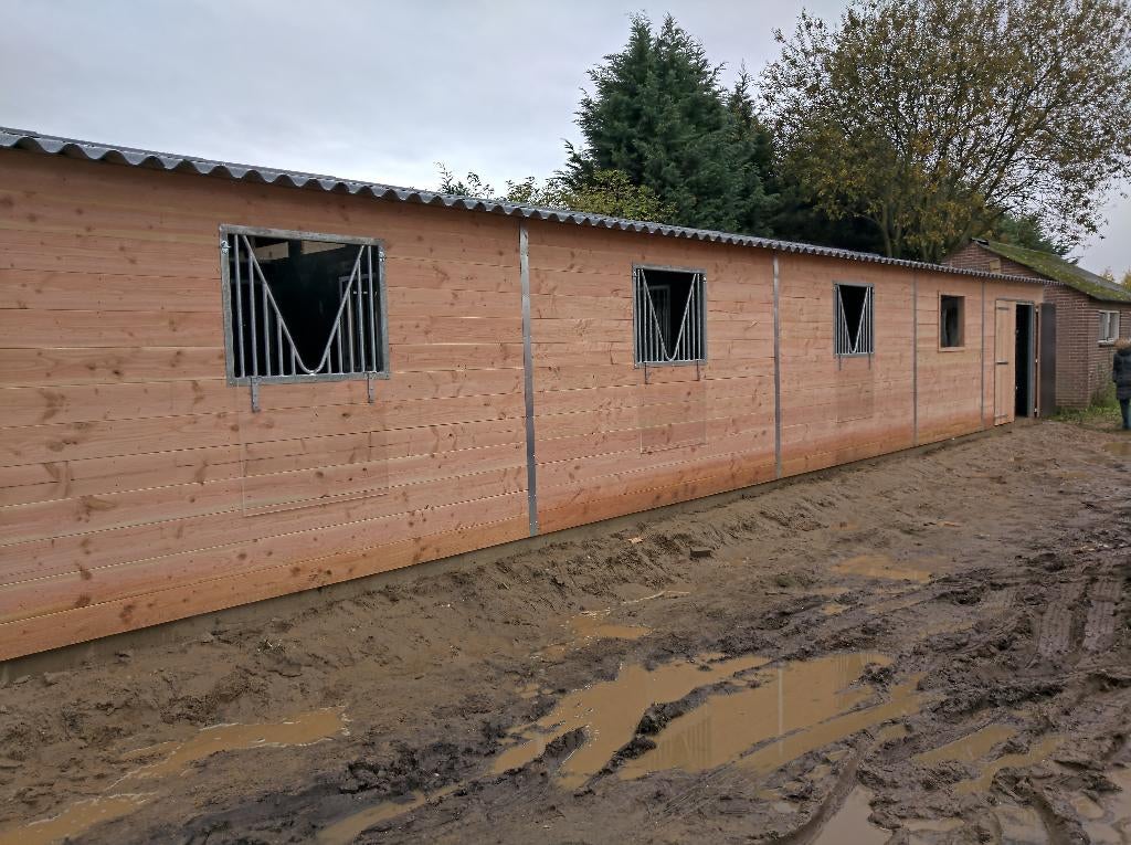 dubbelwandige paardenstallen, Animaux & Accessoires, Box & Pâturages, Pâturage, 2 ou 3 chevaux ou poneys