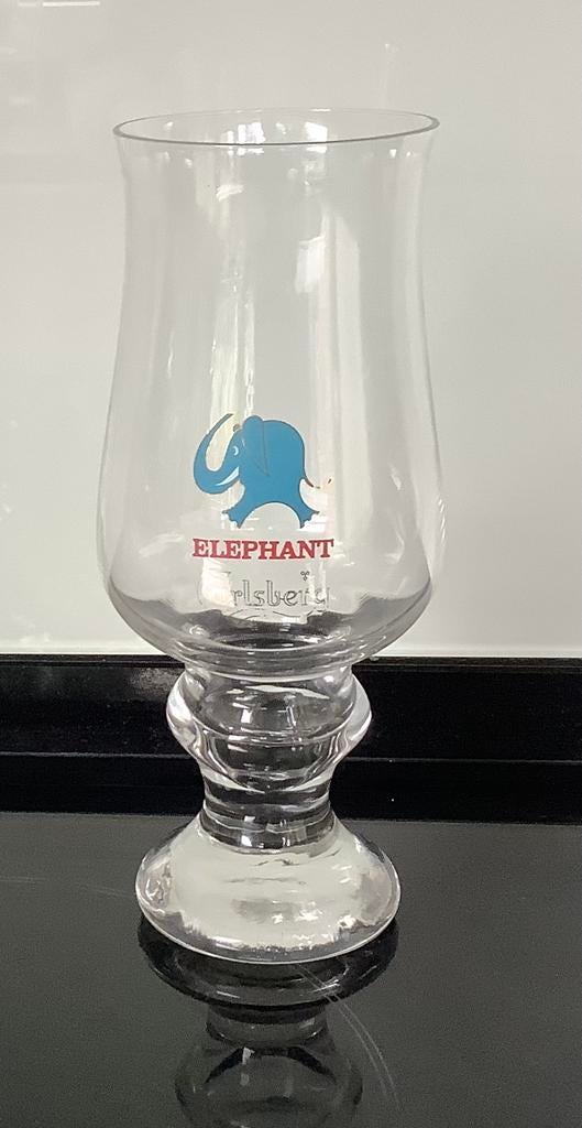 Verre à bière Carlsberg Elephant des années 80, Collections, Enlèvement ou Envoi, Comme neuf