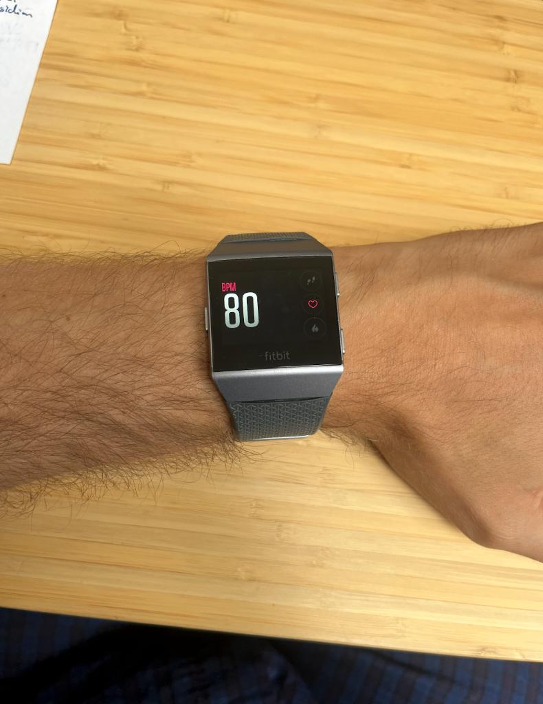 Fitbit Ionic Charcoal & Smoke Gray, Enlèvement ou Envoi, Comme neuf, Autres marques, Étanche