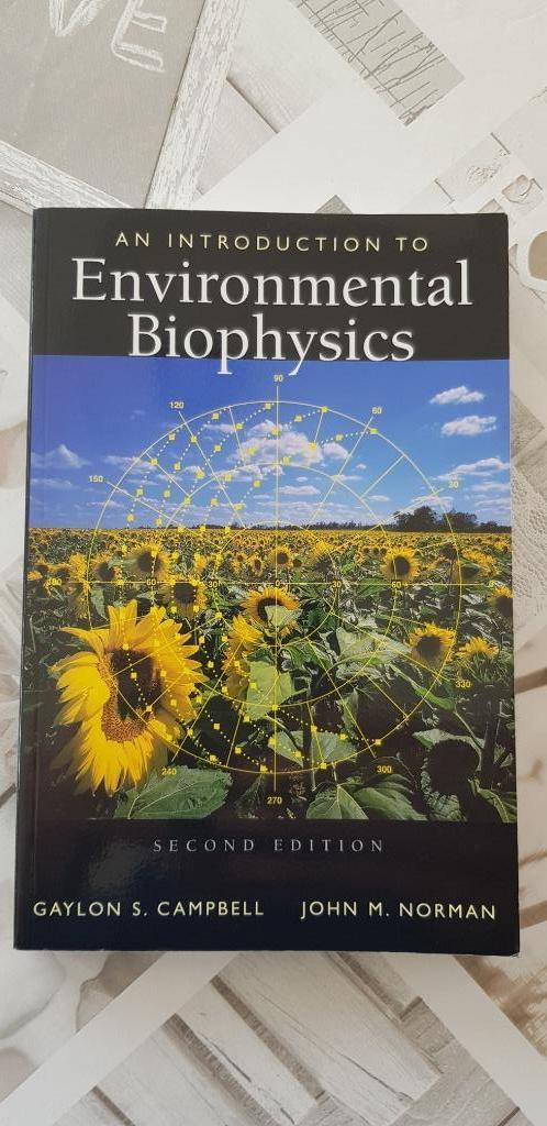 environmental Biophysics voor opleiding HO wetenschappen, Livres, Enlèvement, Utilisé, Alpha, Enseignement supérieur professionnel