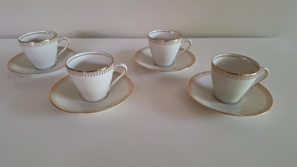 Vintage set van 4 espressotassen, gemerkt Winterling Bavaria, Enlèvement ou Envoi