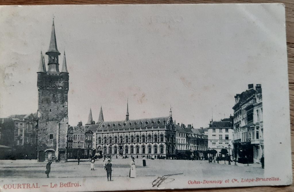 KORTRIJK COURTRAI GRAND PLACE GROTE MARKT 1905, Ophalen of Verzenden