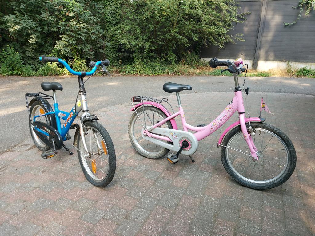 2 kinderfietsjes, Ophalen, Gebruikt, 16 tot 20 inch, BNB