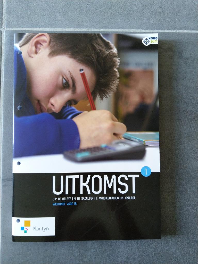 Leerwerkboek wiskunde 'Uitkomst 1' voor eerste jaar B-stroom, Boeken, Ophalen, Nieuw, Overige niveaus