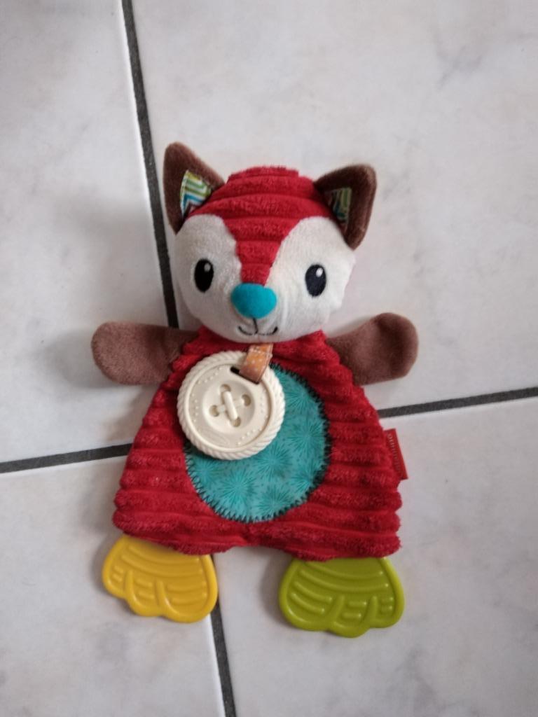 knuffeldoekje infantino vos (doos 59), Kinderen en Baby's, Speelgoed | Knuffels en Pluche, Nieuw, Ophalen of Verzenden