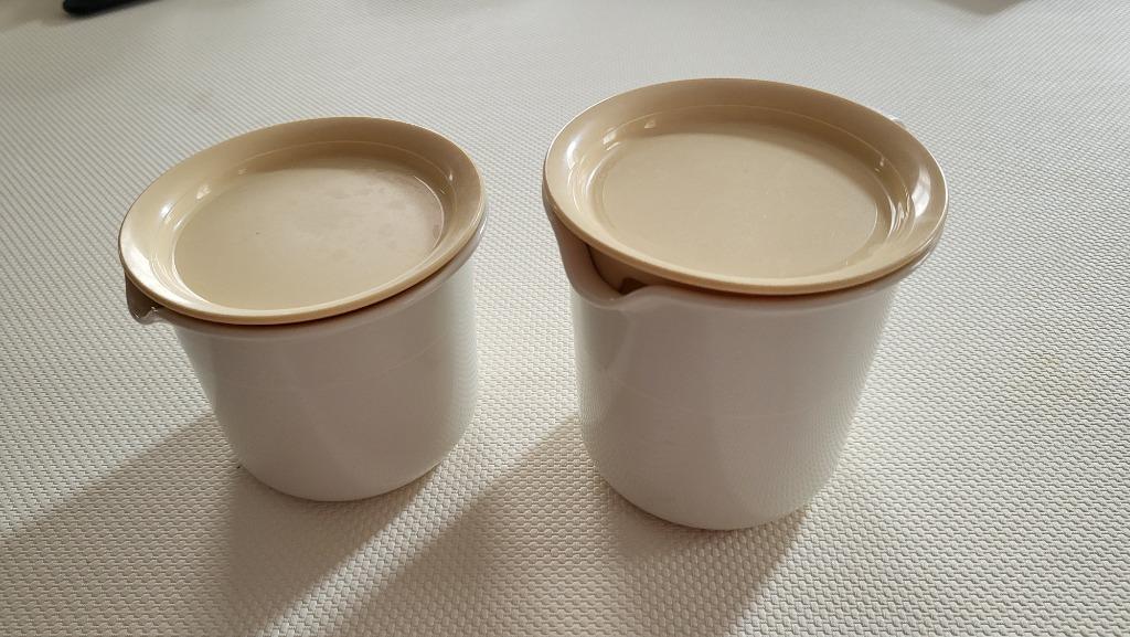 Melk- en suikerpotje Tupperware, Huis en Inrichting, Ophalen, Zo goed als nieuw, Beker of Kan