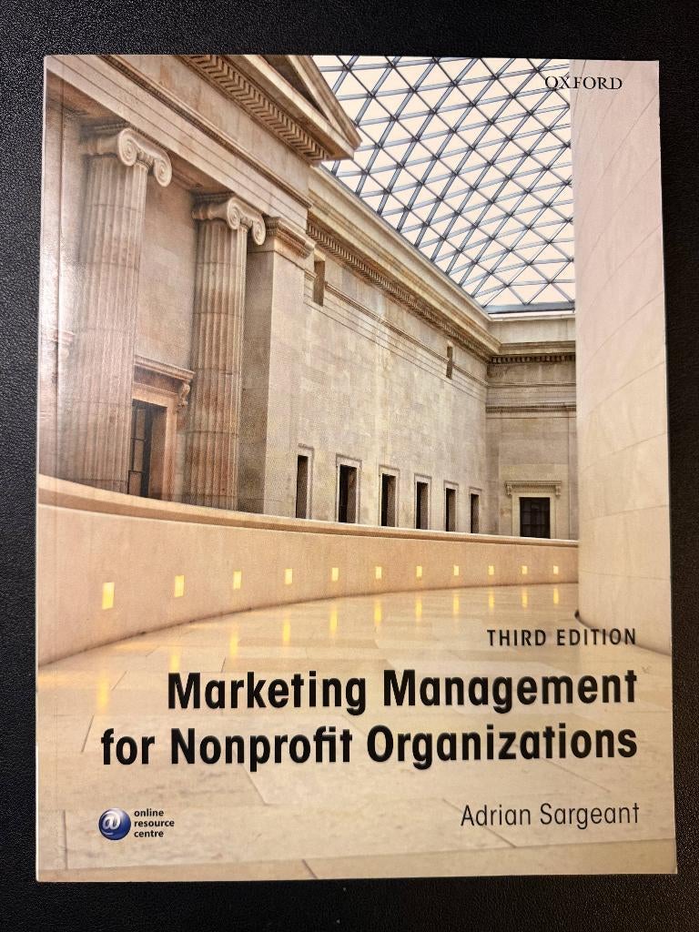 Marketing Management for Nonprofit Organizations (3rd ed.), Ophalen of Verzenden, Zo goed als nieuw, Management, Adrian Sargeant