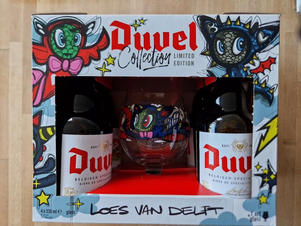 Duvel box Loes van Delft, Verzamelen, Ophalen of Verzenden, Nieuw, Flesje(s), Duvel