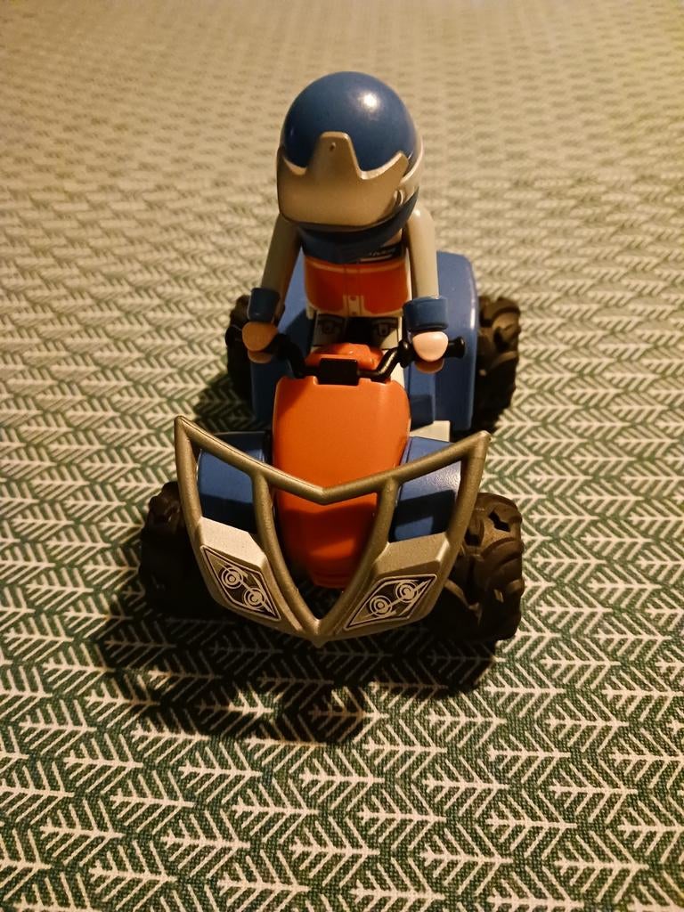 Playmobil cross-quad met pull-back motor., Ophalen of Verzenden, Zo goed als nieuw