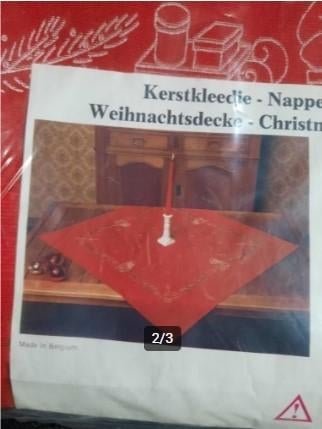 Vervaco - Pakket Kerstkleedje nog te borduren, Ophalen of Verzenden, Zo goed als nieuw, Handborduren, Borduurpakket