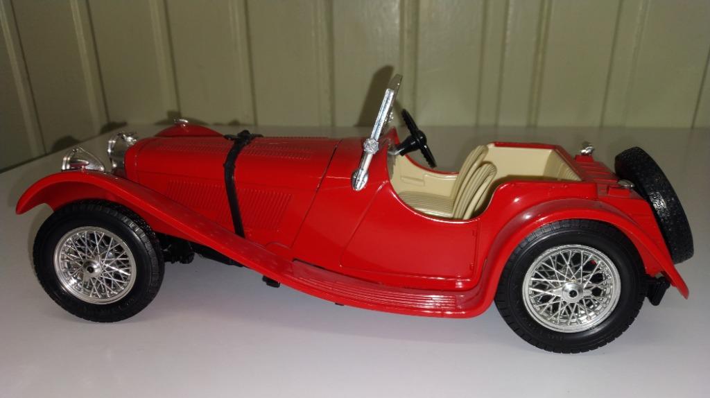 Jaguar SS 100  1937  1/18   Burago, Ophalen of Verzenden, Zo goed als nieuw, Auto, Burago